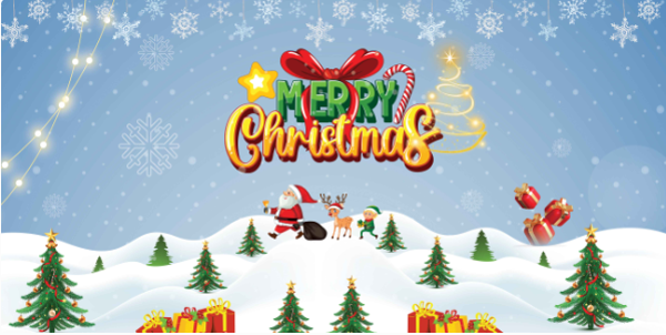 thumbnail Christmas Flex Banner PSD Template 6x3 